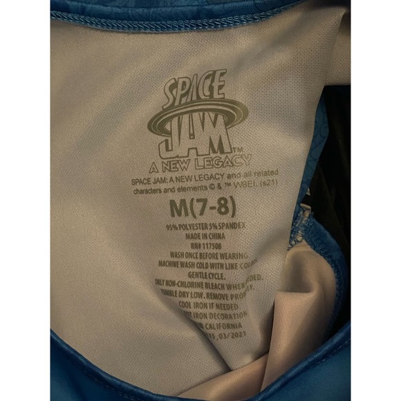 Tune Squad Space Jams Blue Kids Girls Skater Dress Size M 7/8 Target Cheer - Picture 3 of 11